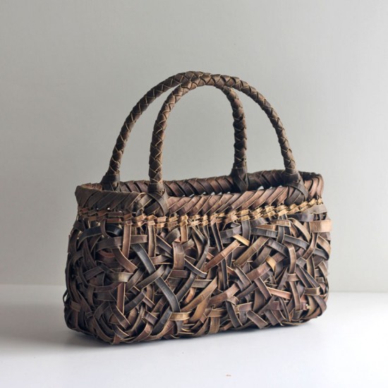 沢胡桃のかごバッグ『乱れ編み』 横幅30cm (オズのかごバッグ) | オズのかごバッグ 公式サイト